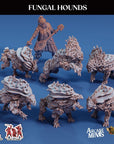 Fungal Hounds - 3d Printed Miniature by Arcane Minis