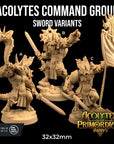 Acolyte Command Group - Acolytes of the Primordials - 3d Printed Miniature by Dragon Trappers Lodge