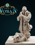 Dwarf Barbarian - Thurronye - 3d Printed Miniature by DND Is A Woman