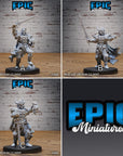 Black Guard Knight - 3d Printed by Epic Miniatures