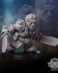 Iron Dwarves Warband - 3d Printed Miniature by DiceHeads