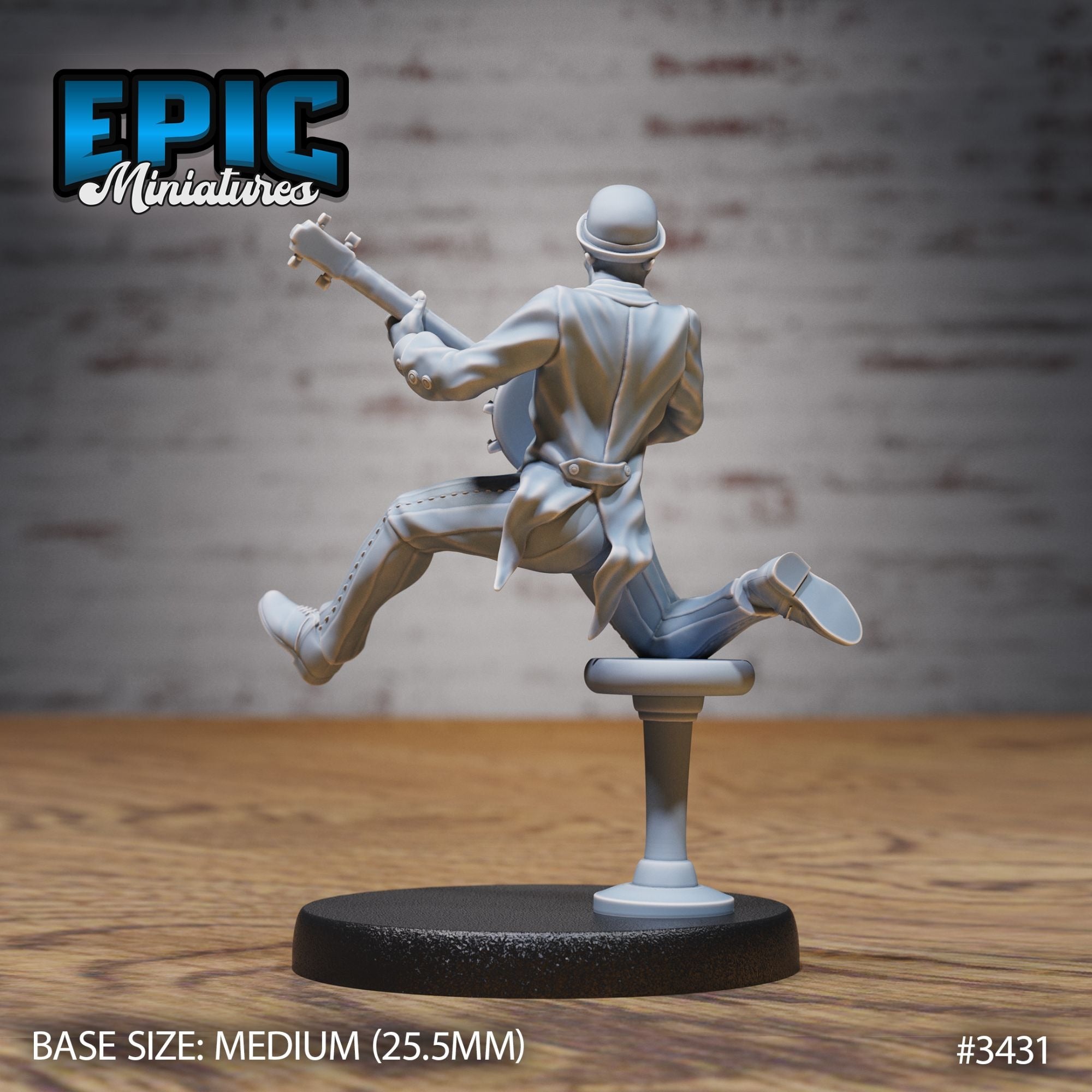 Undead Saloon Musician - 3d Printed by Epic Miniatures