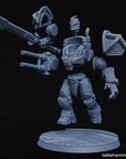 Clockwork Ancient, Space Dwarf Golem Mech - Federation of Tyr - 3d Printed Miniature by Tablehammer