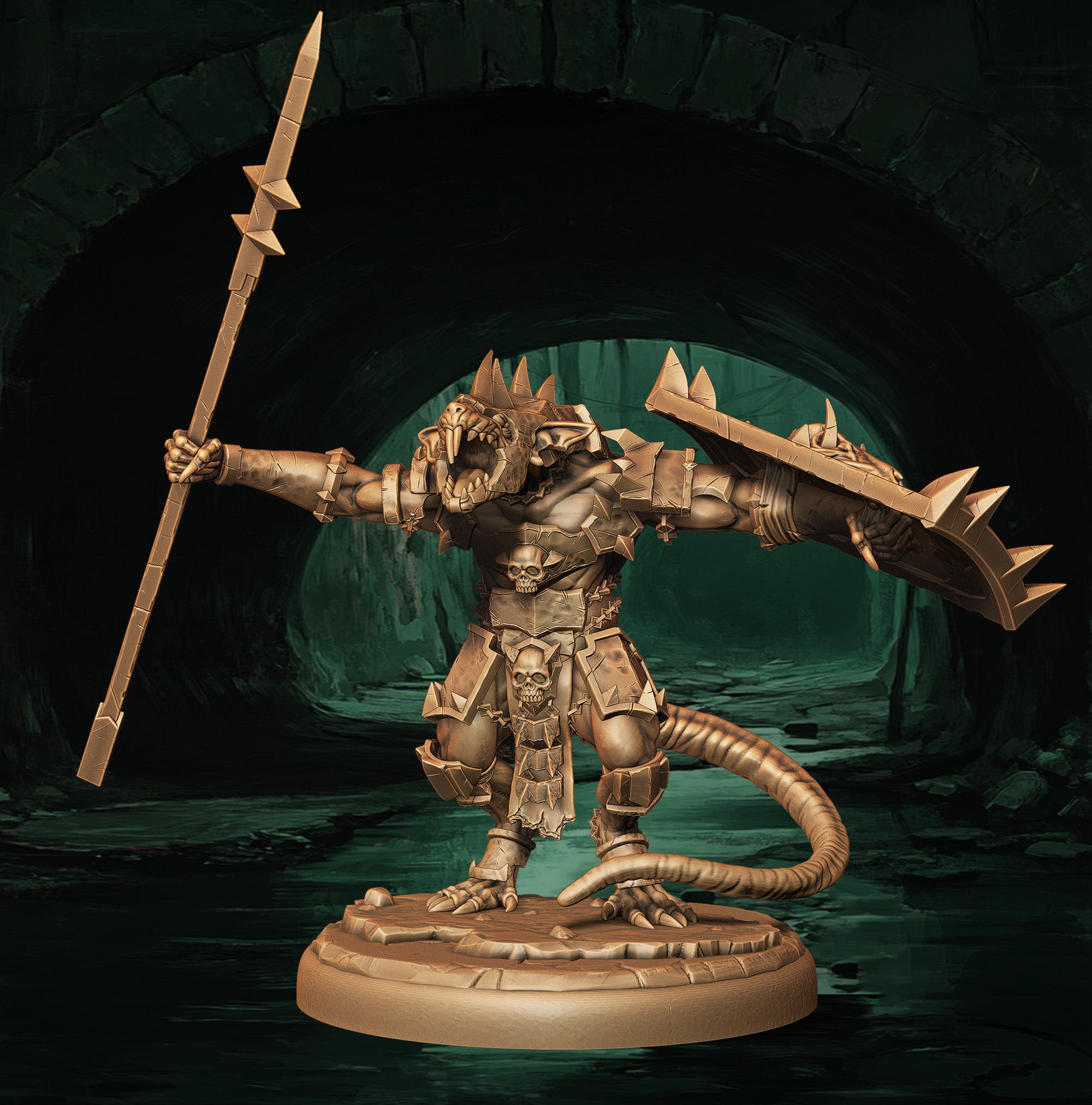 a statue of a knight holding a sword