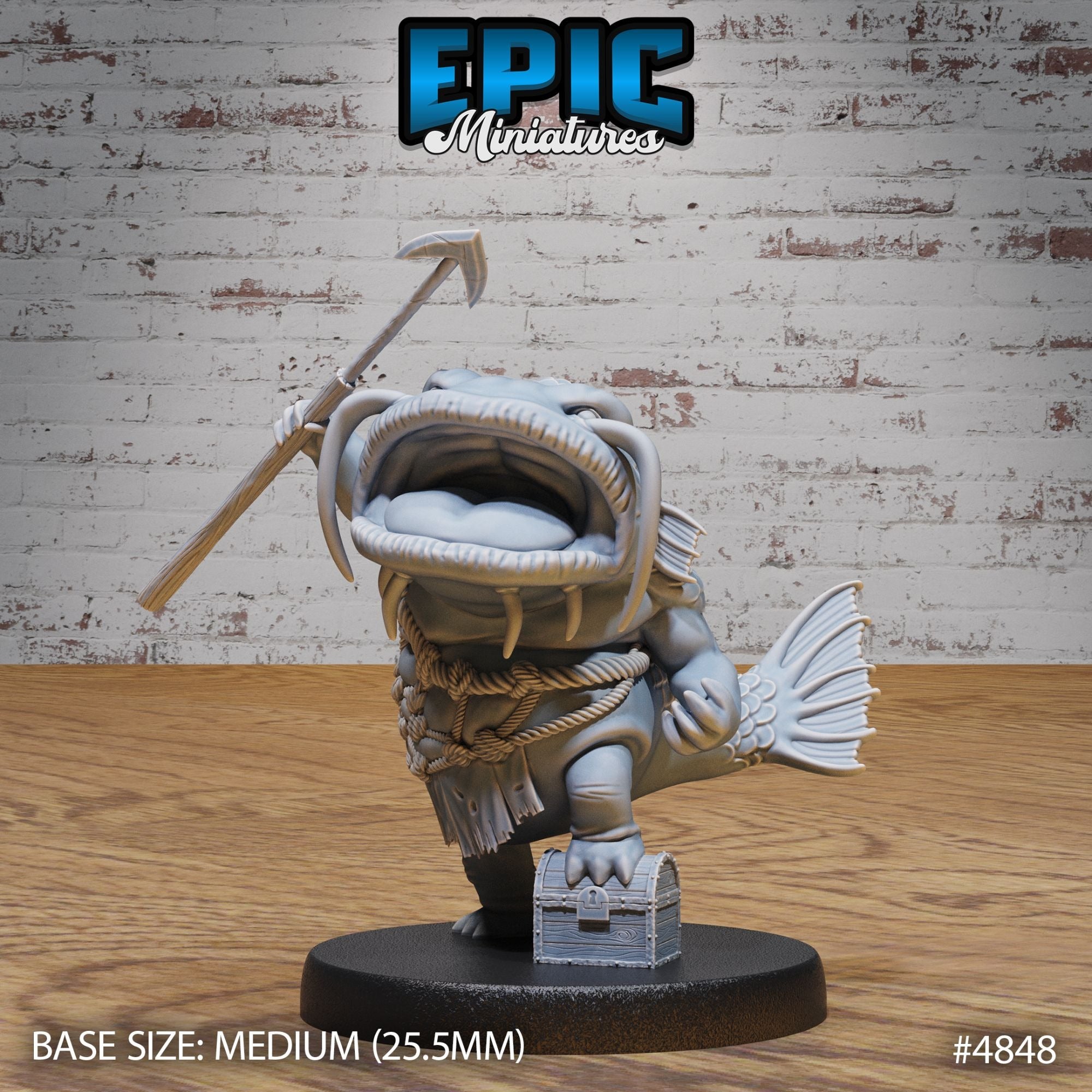 Catfish Folk - 3d Printed Miniature Sculpted by Epic Miniatures