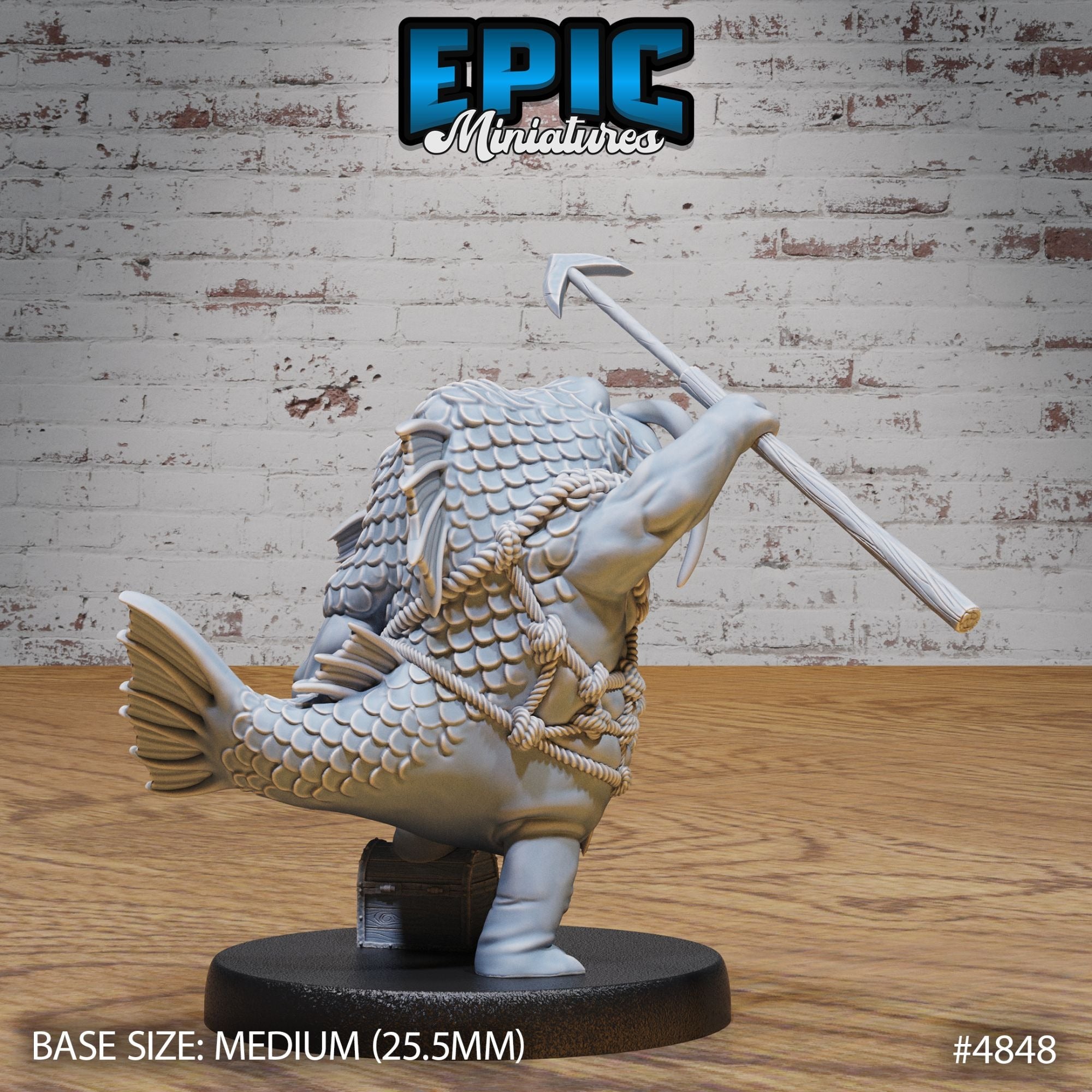 Catfish Folk - 3d Printed Miniature Sculpted by Epic Miniatures