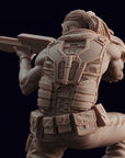 Cyberpunk Mercenary Pointman - Esen "Boodog" Darva - 3d Printed Miniature by Cyberstash