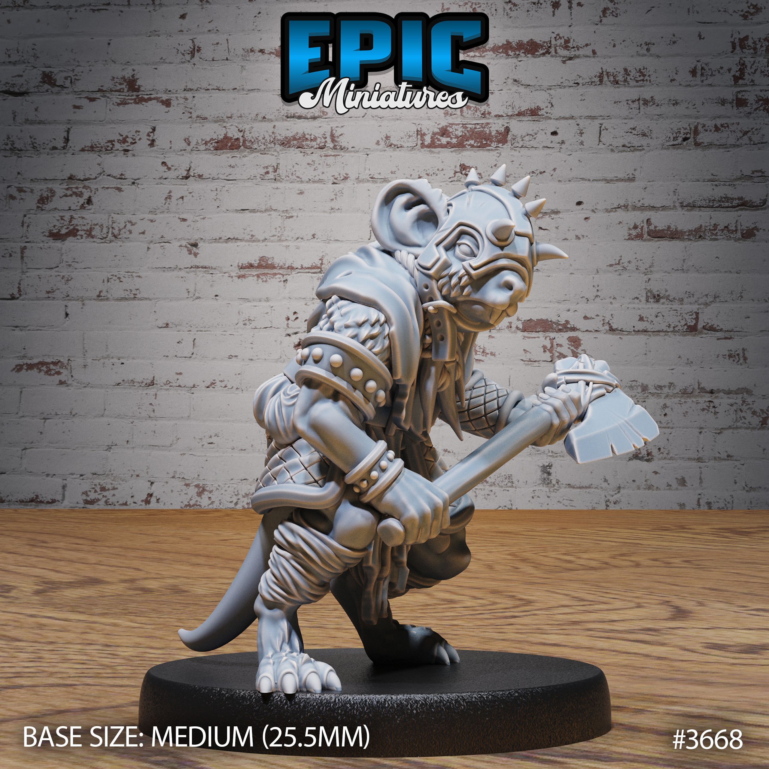 Mice Folk Raider - 3d Printed by Epic Miniatures