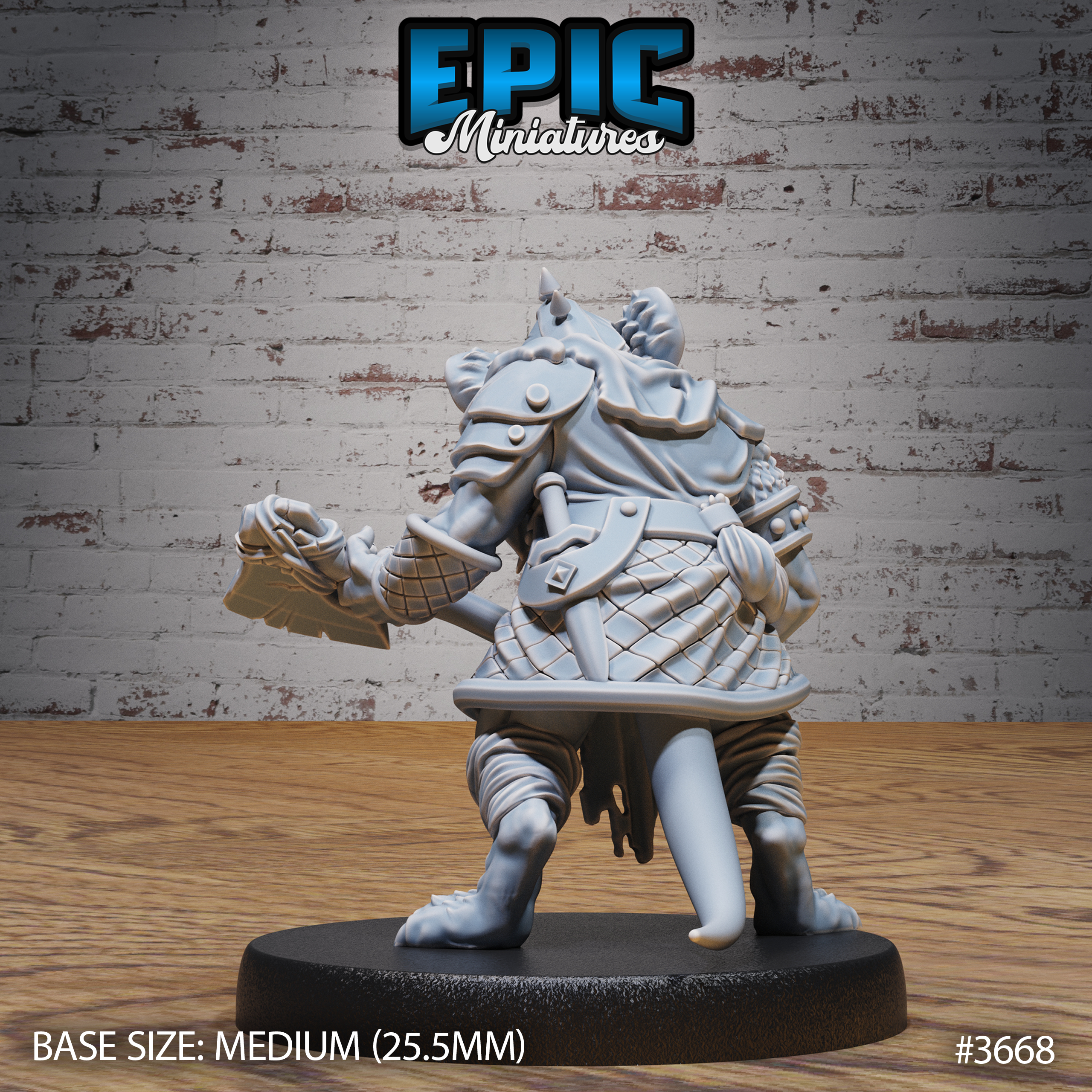 Mice Folk Raider - 3d Printed by Epic Miniatures