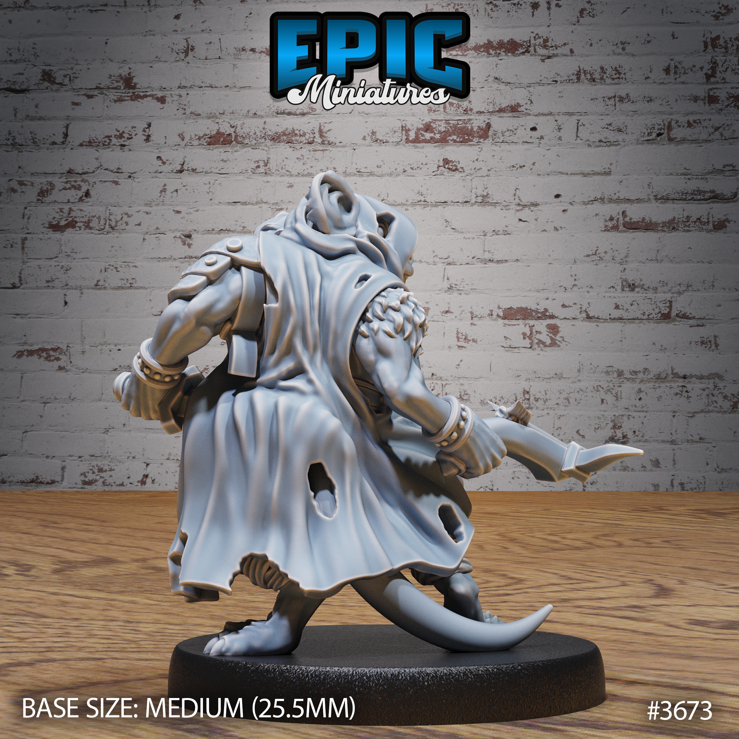 Mice Folk Raider - 3d Printed by Epic Miniatures