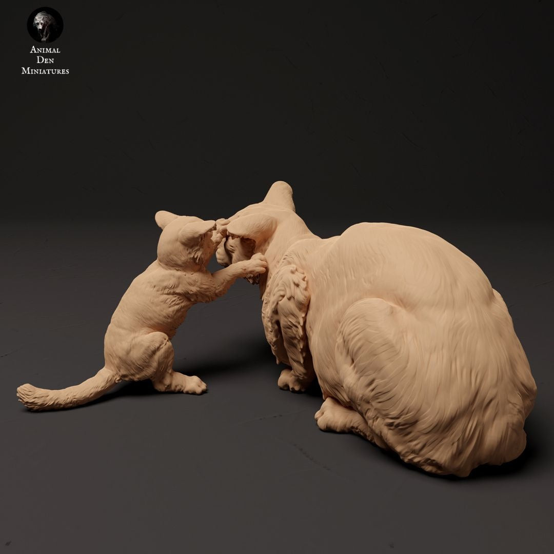 Scottish Wildcat - 3d Printed 1/8 Scale Miniature by Animal Den