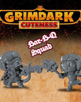 Bar-B-Q Squad - 3d Printed Grimdark Cuteness Chibi Miniature