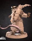 Ratfolk Hunter - Grove Haven - 3d Printed Miniature sculpted by Bite the Bullet