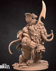 Loxodon Hunter - 3d Printed Miniature by Bite the Bullet