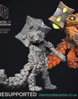 Geckold Hammersmith - Geckolds - 3d Printed Miniature Sculpted by Printed Obsession