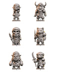 Adorablands, Chibi Fantasy Adventures Wave 1 - 3d Printed Miniature Sculpted by Seahorse 3d