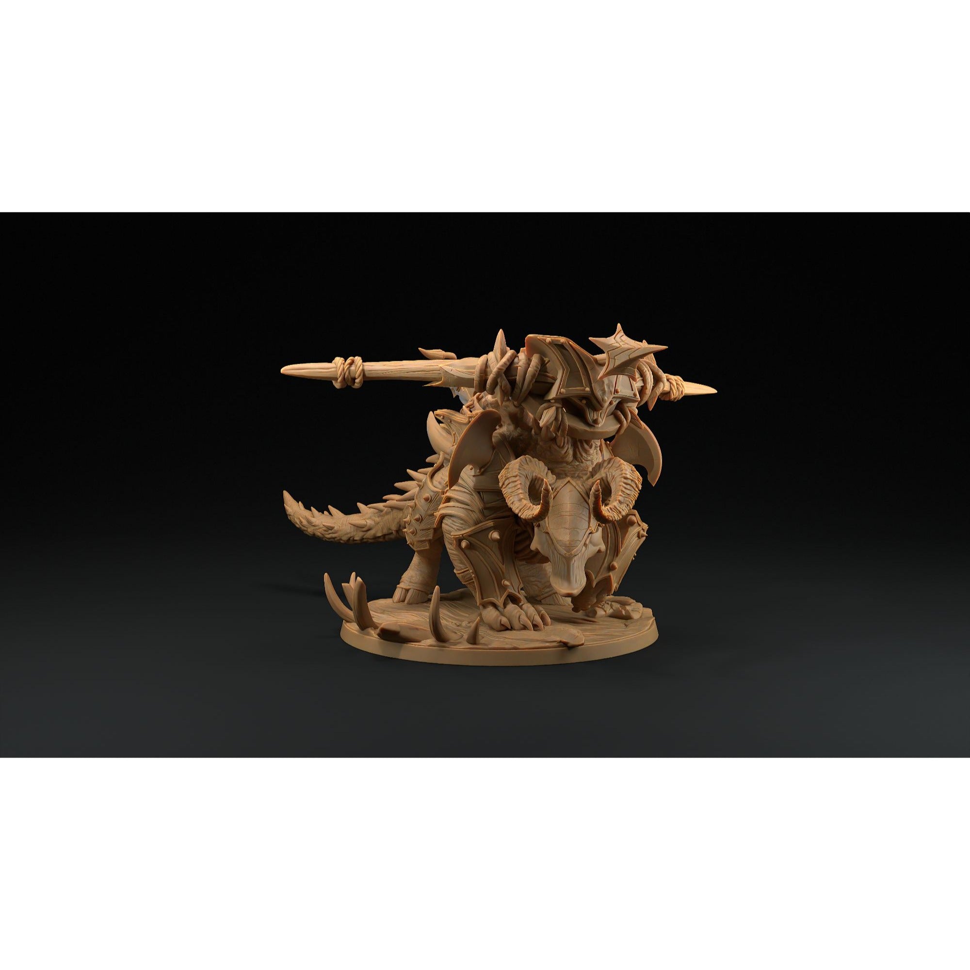 Hellbeast - Fiends of Incandriox - 3d Printed Miniature by Dragon Trappers Lodge