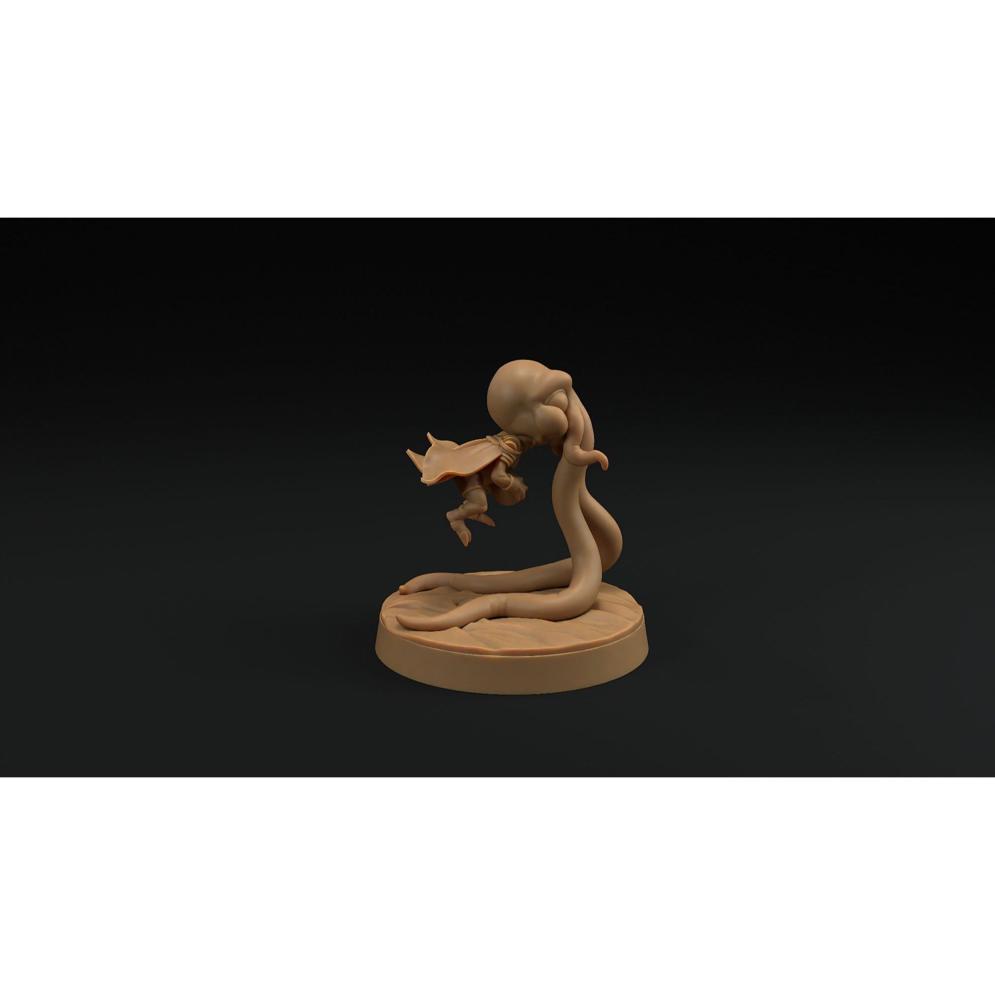 Abby, the Aberrant Aberration (Gnome Squidling) - 3d Printed Miniature by Dragon Trappers Lodge