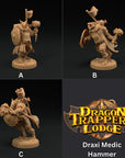 Draxi Medics - Children of the Flame - 3d Printed Miniature by Dragon Trappers Lodge