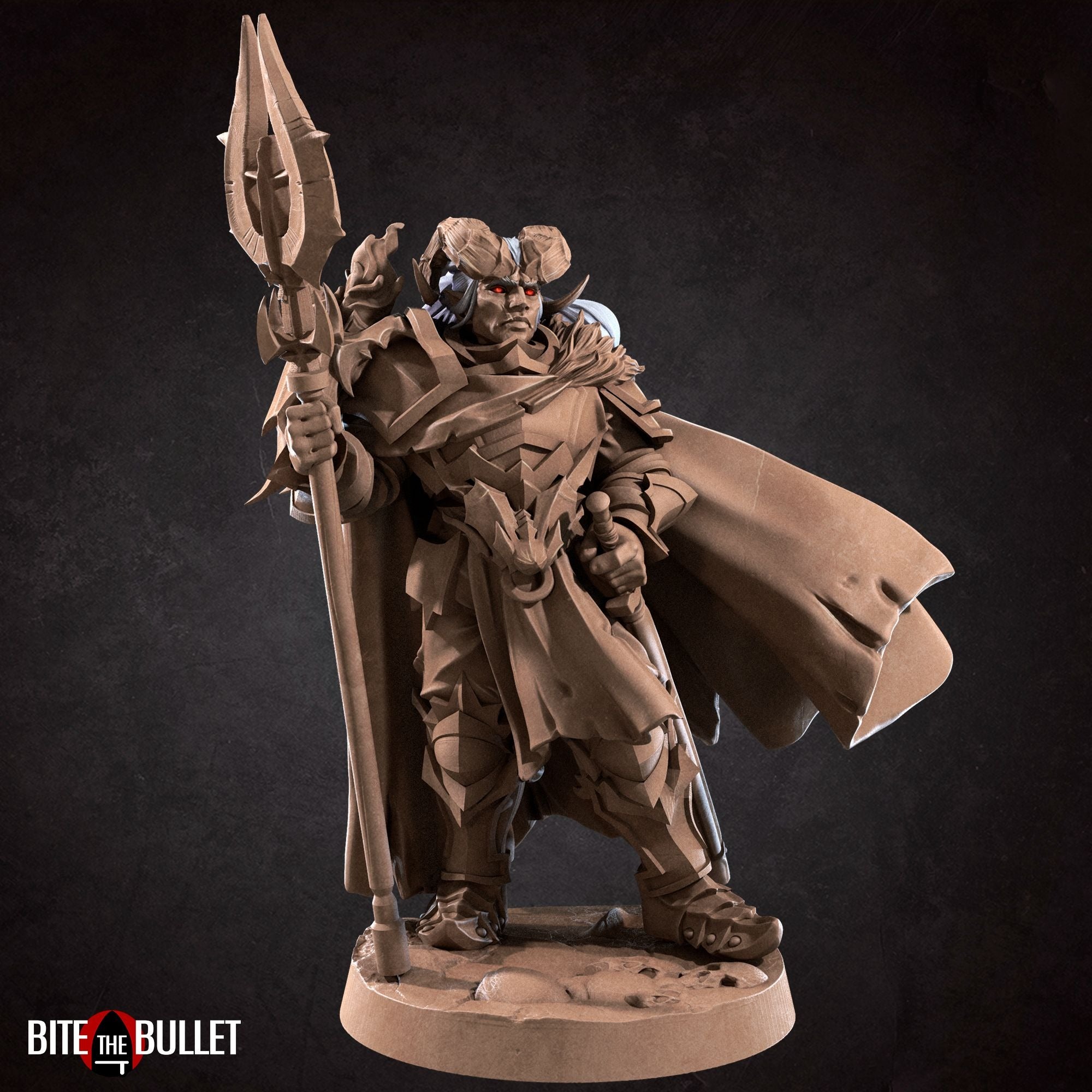 Urath the Oathbreaker, Tiefling Warrior - 3d Printed Miniature by Bite ...
