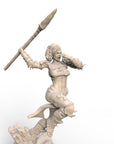 Drakara, the Spear Maiden - 3d Printed Miniature Sculpted by RKS3D