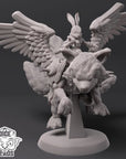 Kitsune Flying Mount - 3d Printed Miniature by DiceHeads