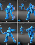 Assault Troopers - Iron Gears - 3d Printed Miniature by Blue Wyvern