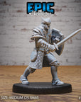 Knight Sir Rollant - 3d Printed by Epic Miniatures