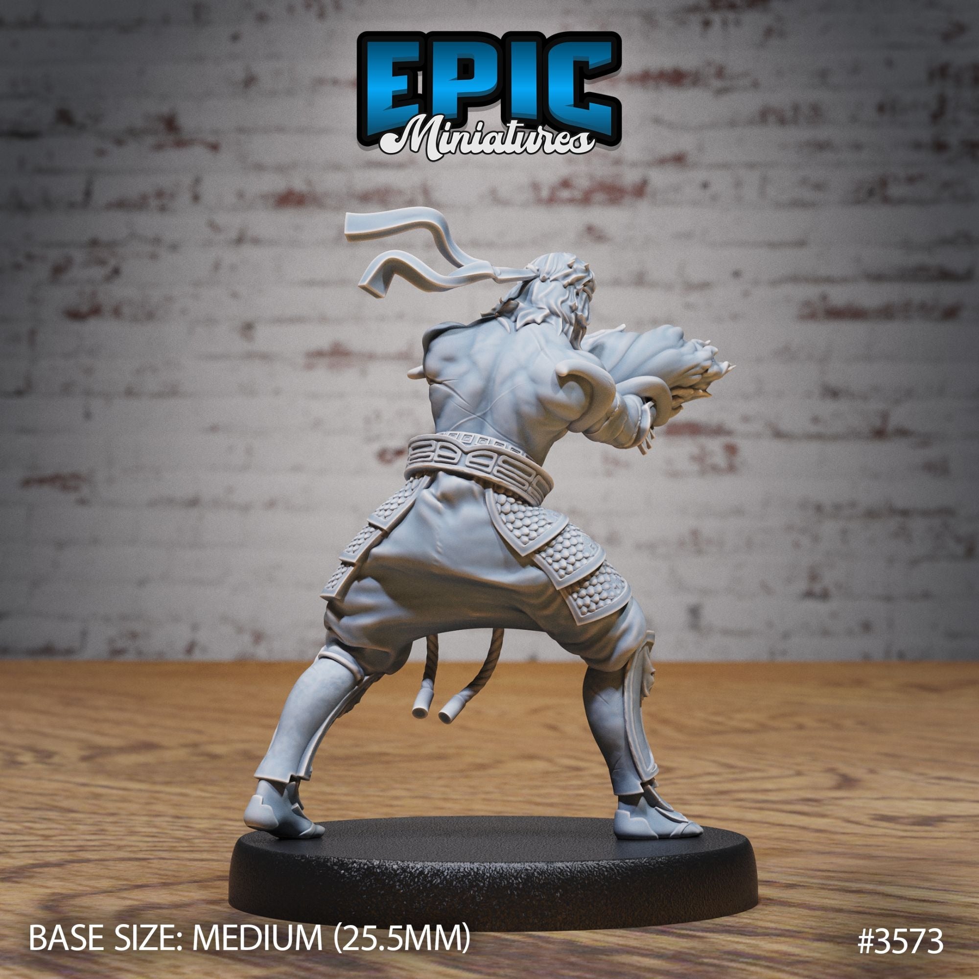 Fire Style Kung Fu Master - 3d Printed by Epic Miniatures