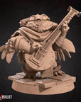 Owlfolk Bard - 3d Printed Miniature by Bite the Bullet