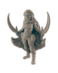 Fighter, Human Female - 3d Printed Miniature Sculpted by EC3D