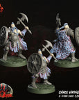 Chaos Vikings - 3d Printed Miniature by Crippled God Foundry