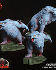 Feral Owlbears - 3d Printed Miniature by Crippled God Foundry