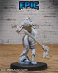 Armored Werewolf Female - 3d Printed Miniature Sculpted by Epic Miniatures