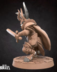 Harengon Warrior - 3d Printed Miniature by Bite the Bullet