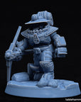 Mining Crew (Space Dwarf Miners with Pickaxes) - 3d Printed Miniature sculpted by Tablehammer