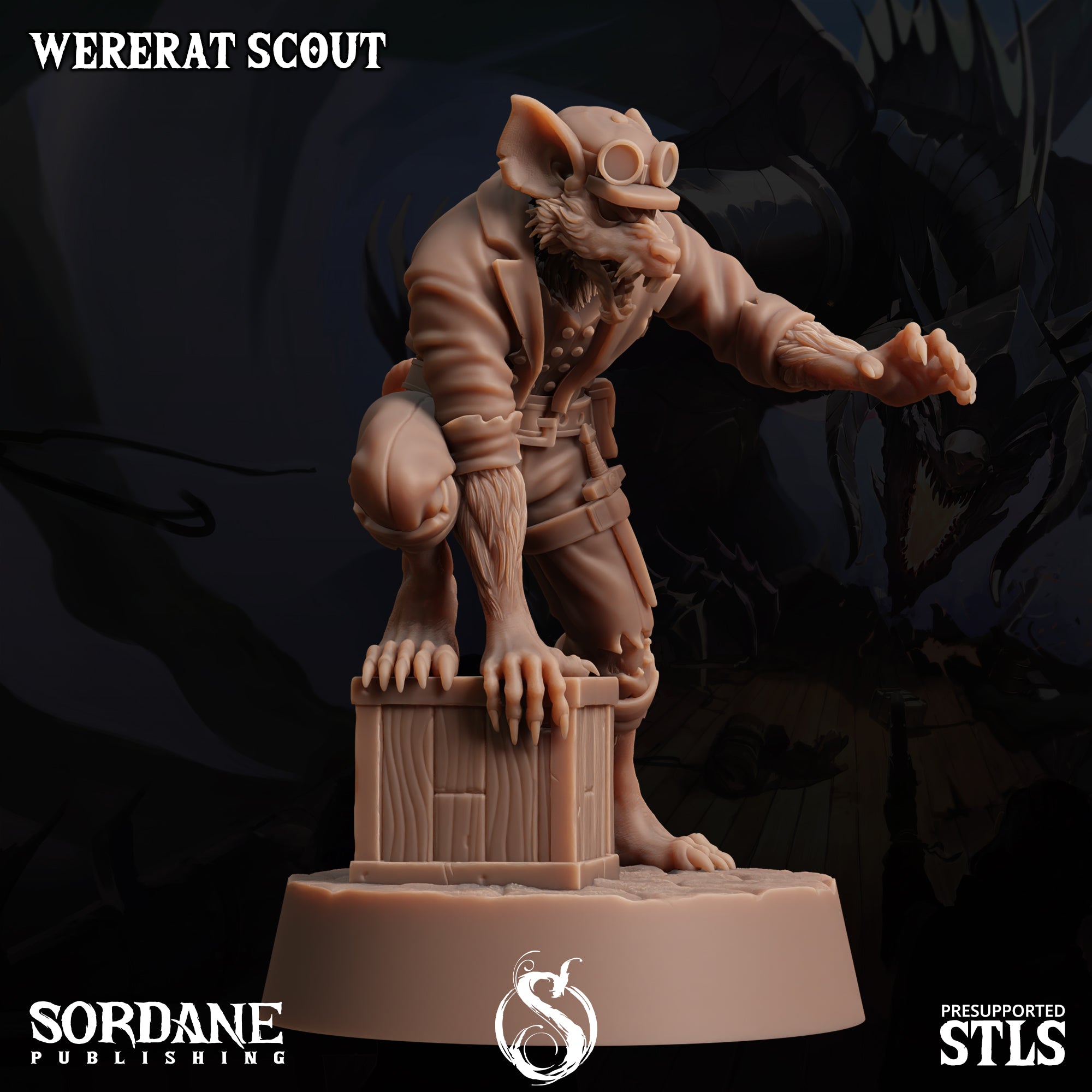 a statue of a creature with a hat on