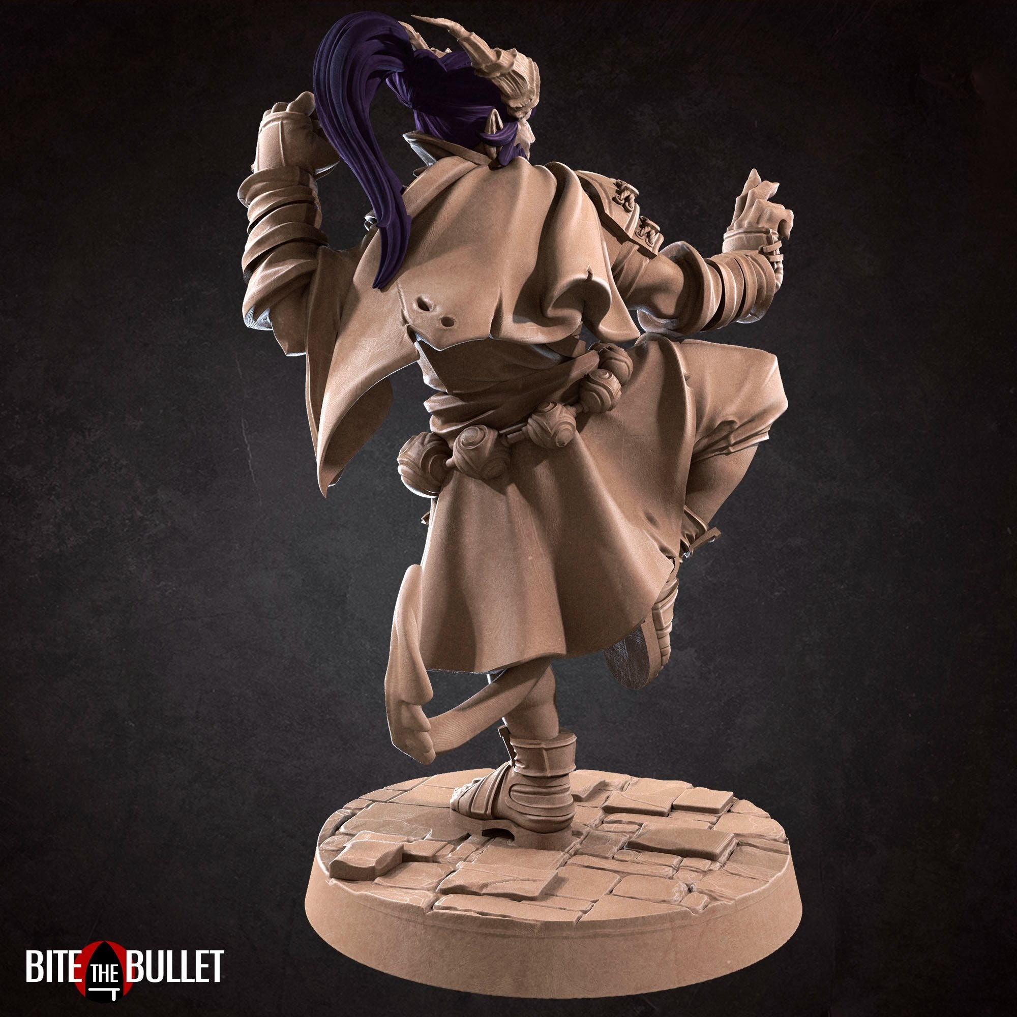 Tiefling Monk - 3d Printed Miniature by Bite the Bullet