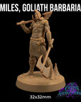 Smiles, Goliath Barbarian - 3d Printed Miniature by Dragon Trappers Lodge