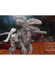 Cyber Velociraptor Riders - 3 Model Modular Unit 3d Printed Miniature by Atlan Forge