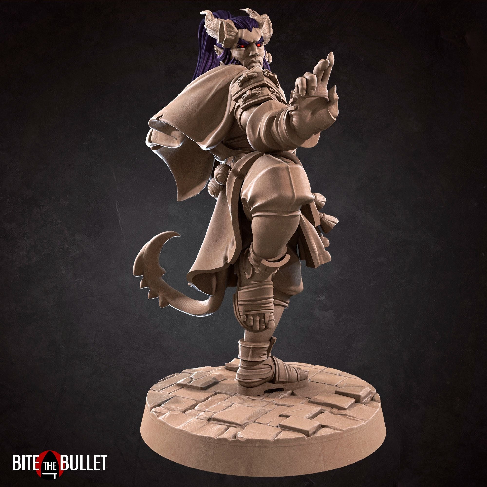 Tiefling Monk - 3d Printed Miniature by Bite the Bullet