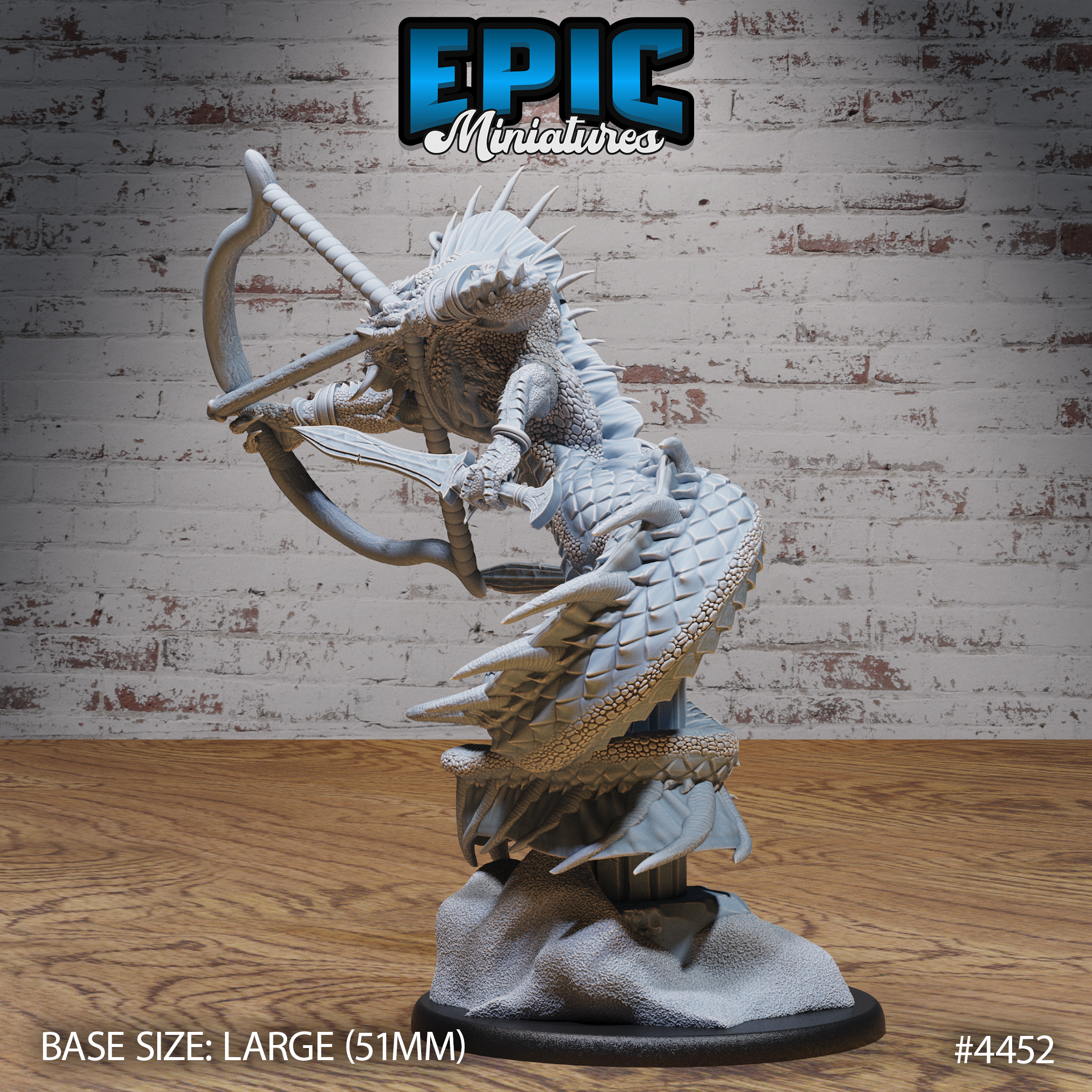 Naga Savage - 3d Printed Miniature Sculpted by Epic Miniatures