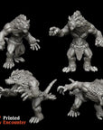 Quagoa Beastmen (Set of 4) - 3d Printed Miniature Sculpted by Printed Encounter