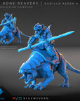 Radillo Riders - Bone Reavers - 3d Printed Miniature Sculpted by Blue Wyvern