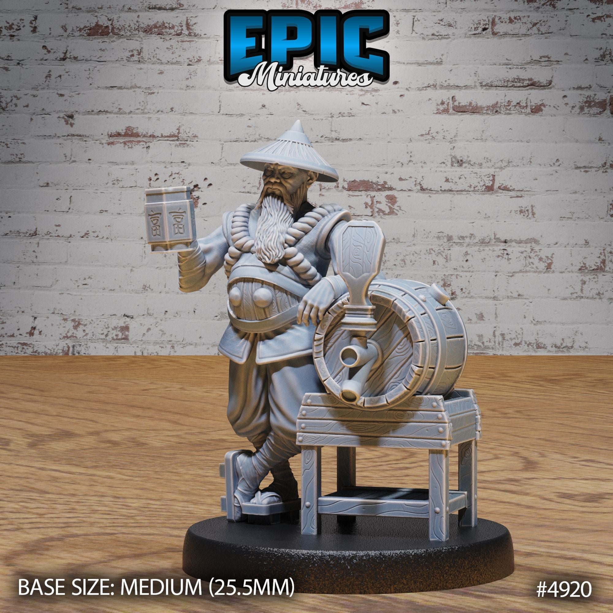 Drunk Master - 3d Printed Miniature Sculpted by Epic Miniatures