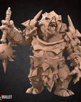 Battle Troll - Bullet Rings - 3d Printed Miniature by Bite the Bullet