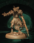 a statue of a creature in a cave