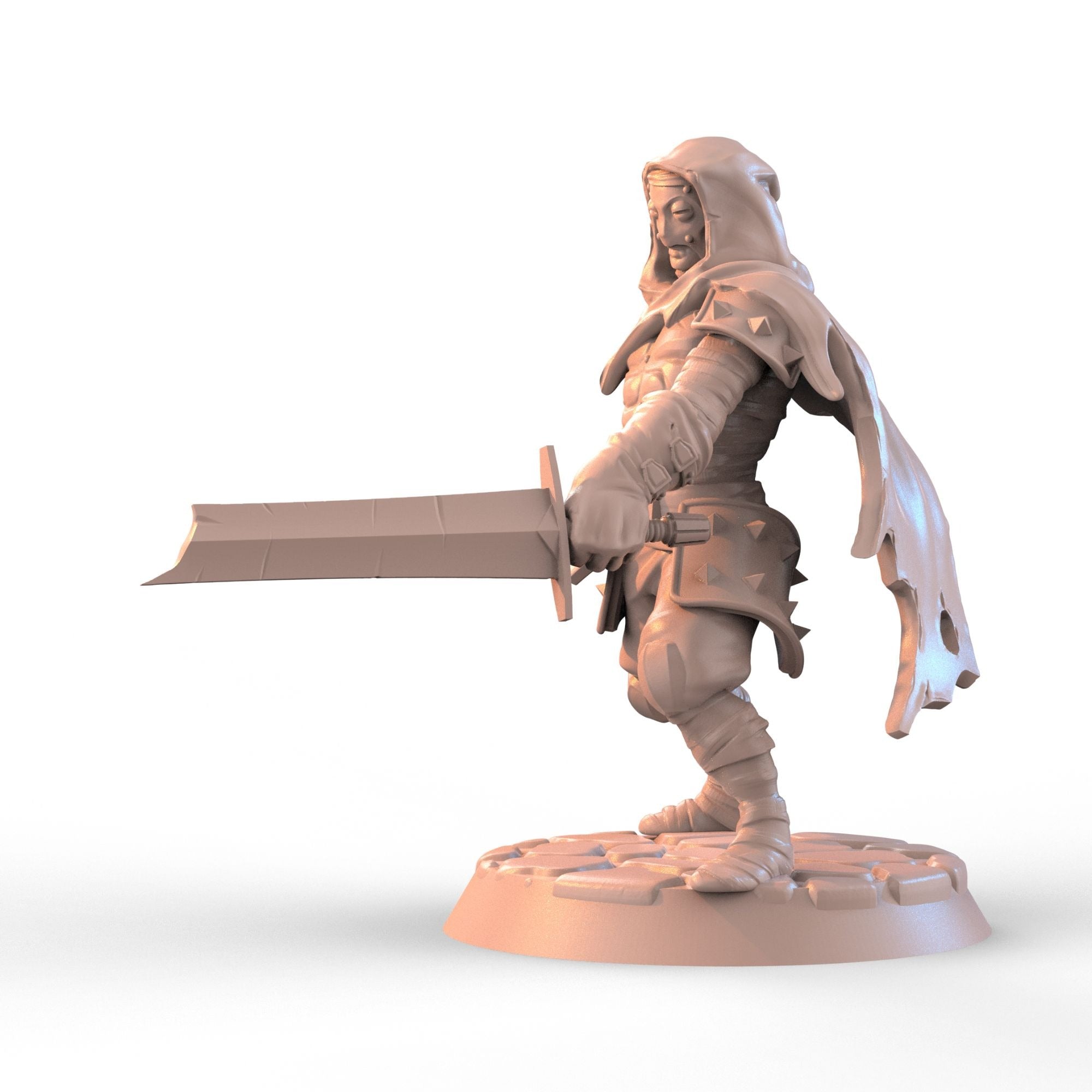 Leper - 3d Printed Miniature Sculpted by Z Kino