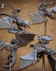 Vanguard Wyvern Riders - Vanguard Fighters Guild - 3d Printed Miniature sculpted by Artisan Guild