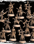 Skeleton Archers - Army of Darkness Skeletons - 3d Printed Miniature Sculpted by Monolith Arts